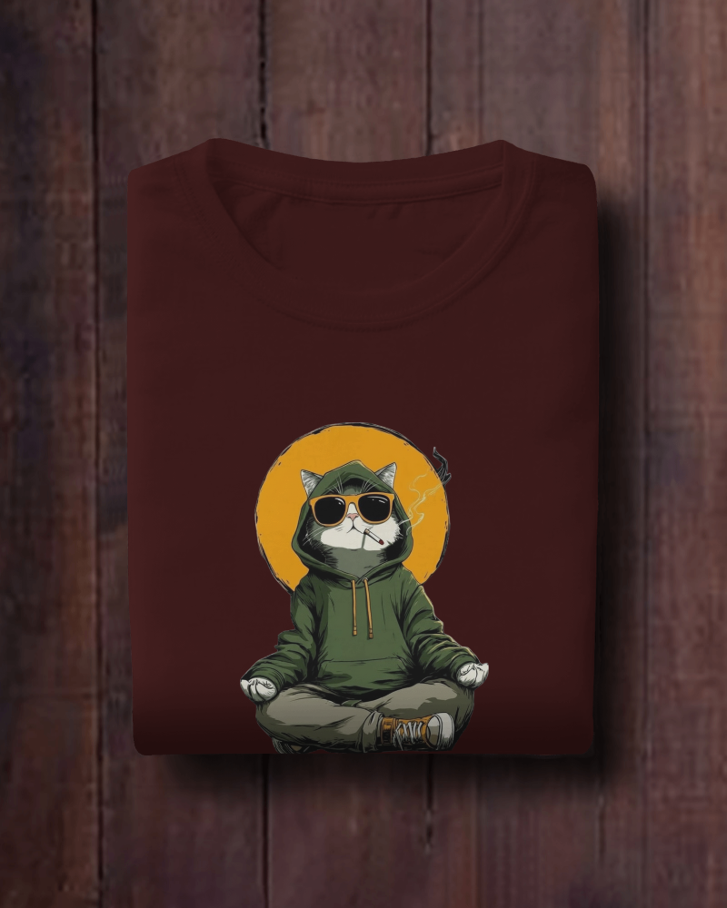 Smokin Cat Oversized T-Shirt