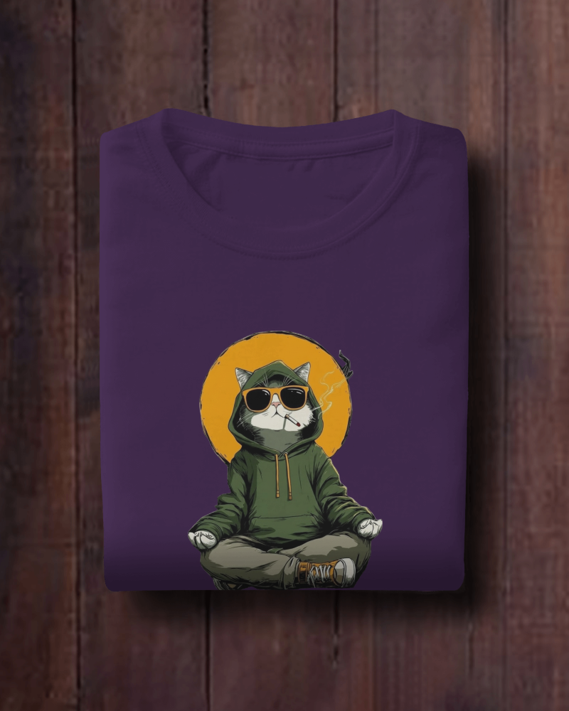 Smokin Cat Oversized T-Shirt