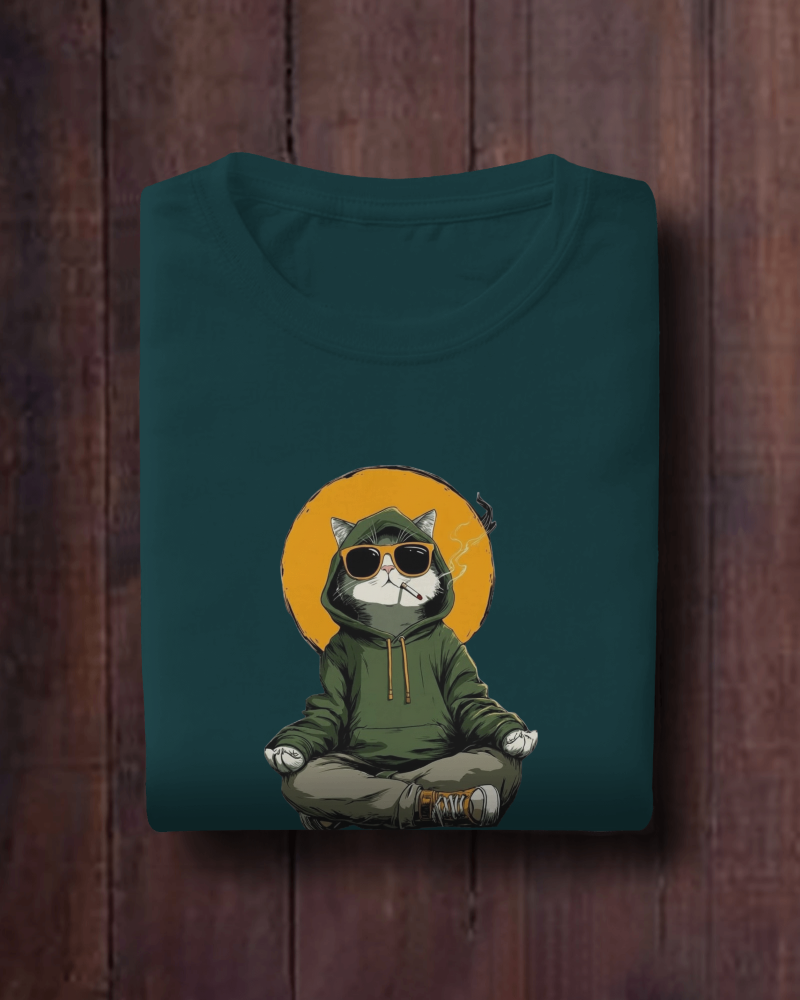 Smokin Cat Oversized T-Shirt