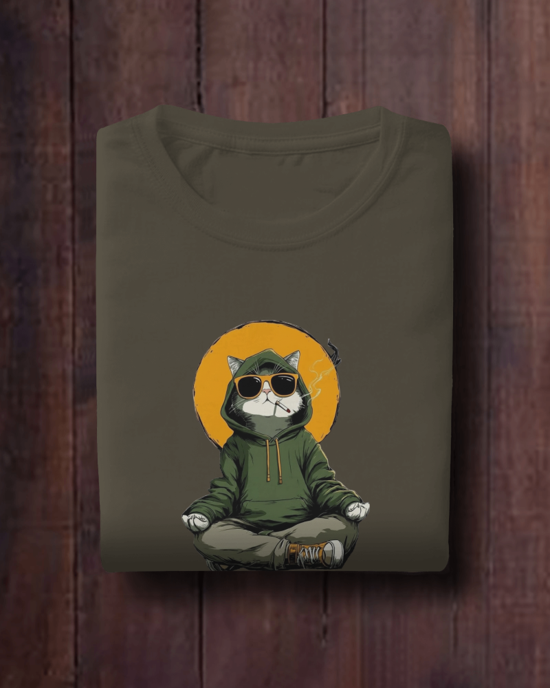 Smokin Cat Oversized T-Shirt