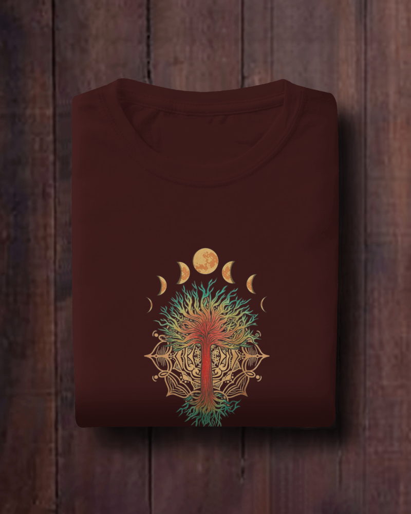 Moon Tree Oversized Classic T-Shirt