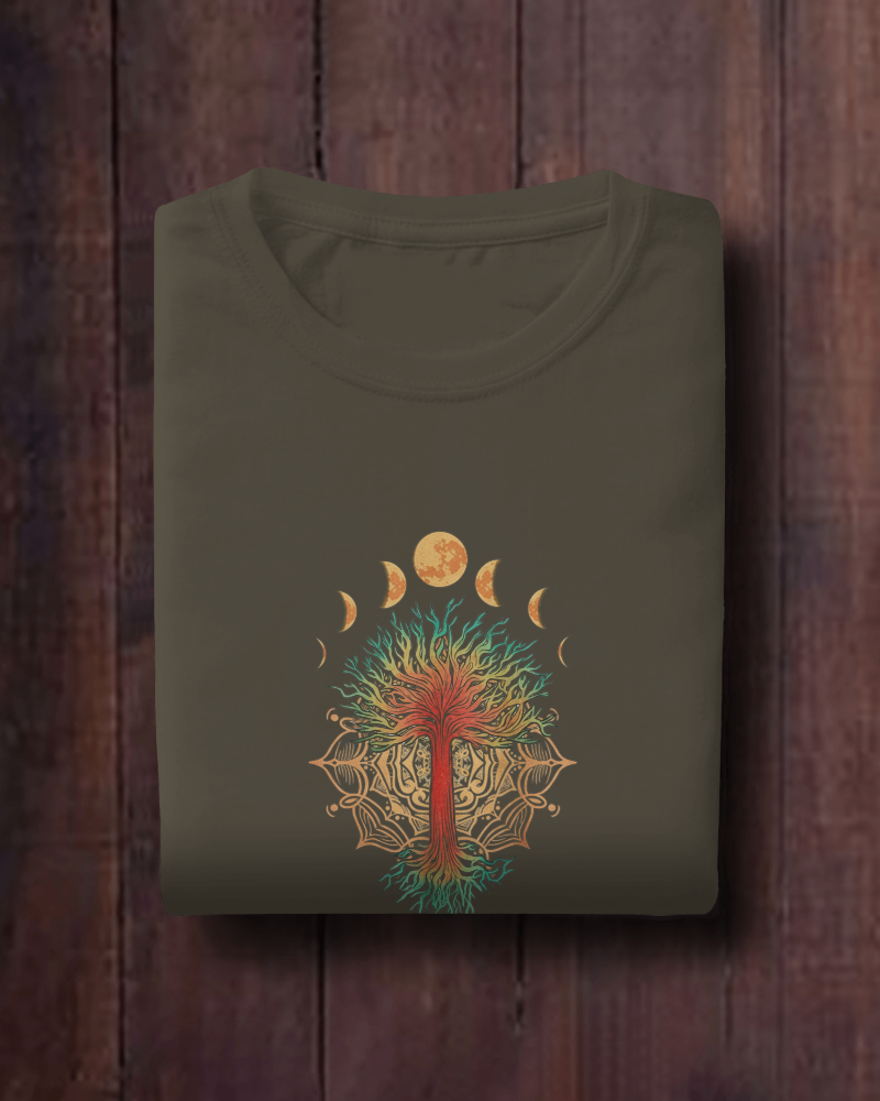 Moon Tree Oversized Classic T-Shirt