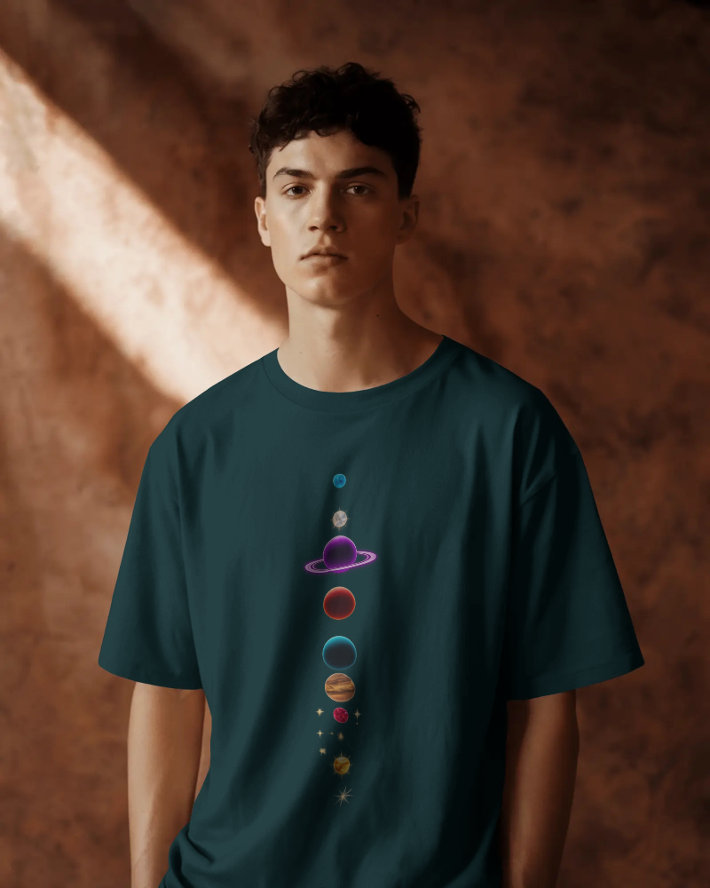Solar System Oversized T-Shirt