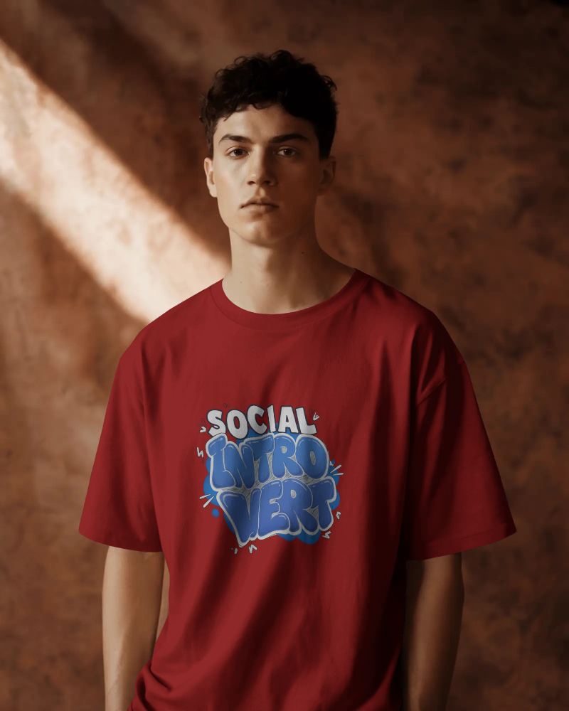 Social Introvert Oversized T-Shirt