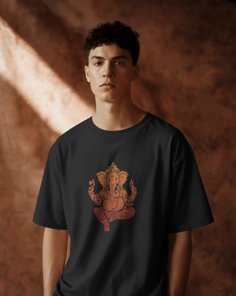 Ganesh Idol Oversized T-Shirt