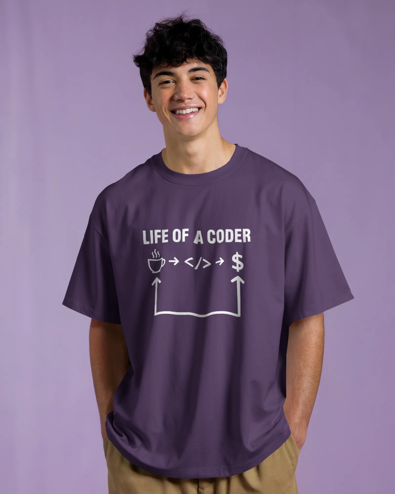 Coder Life Oversized T-Shirt