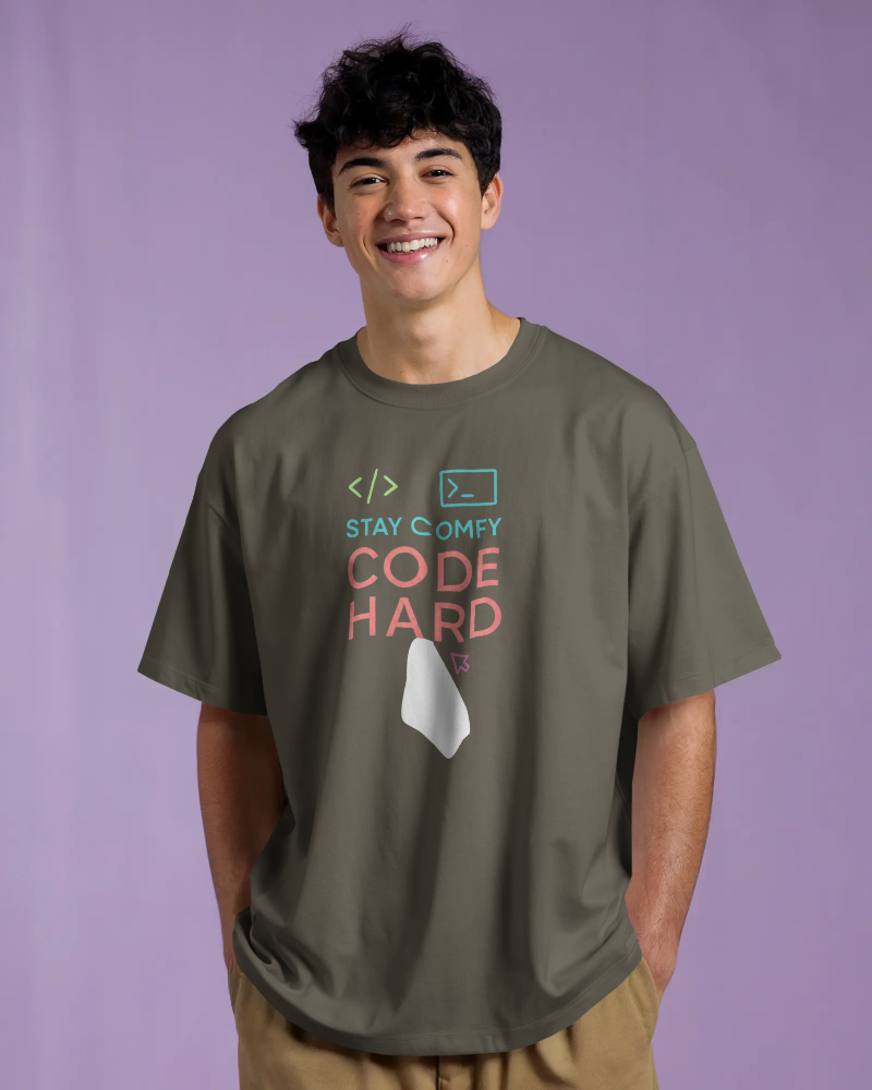 Code Hard Oversized T-Shirt
