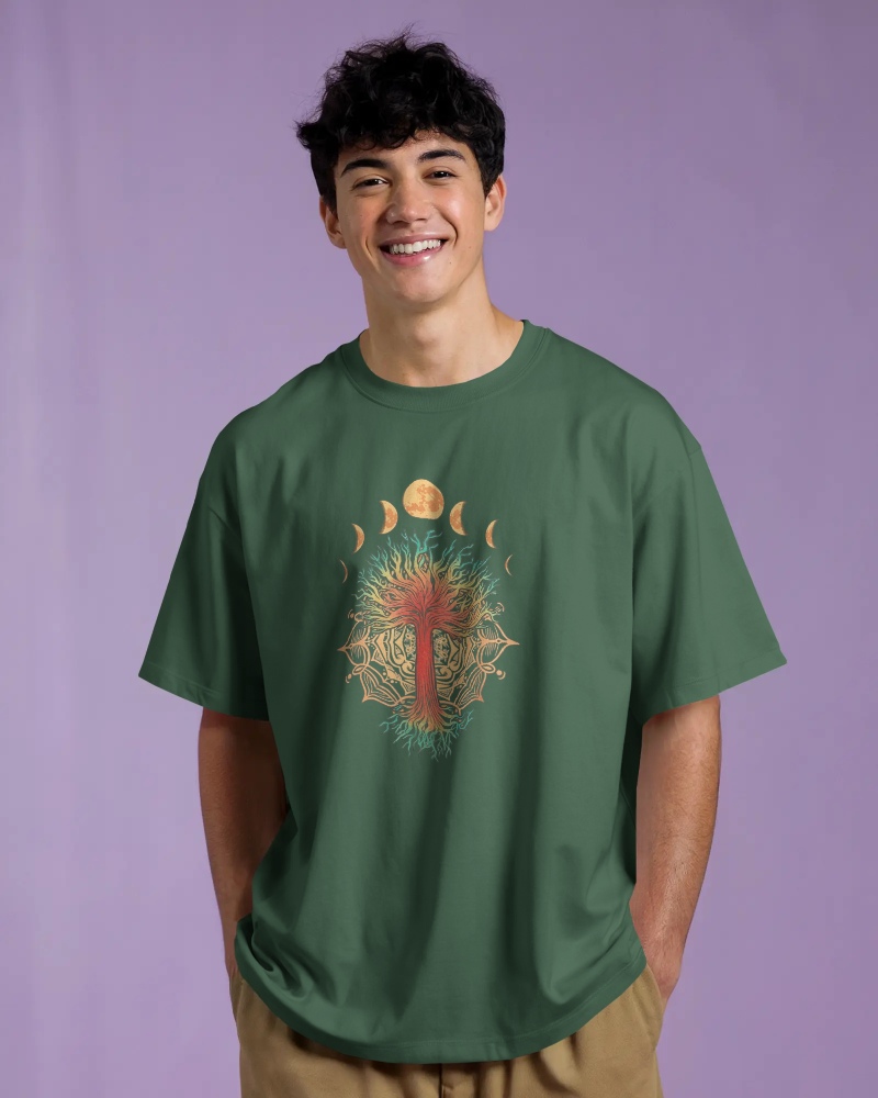 Moon Tree Oversized Classic T-Shirt