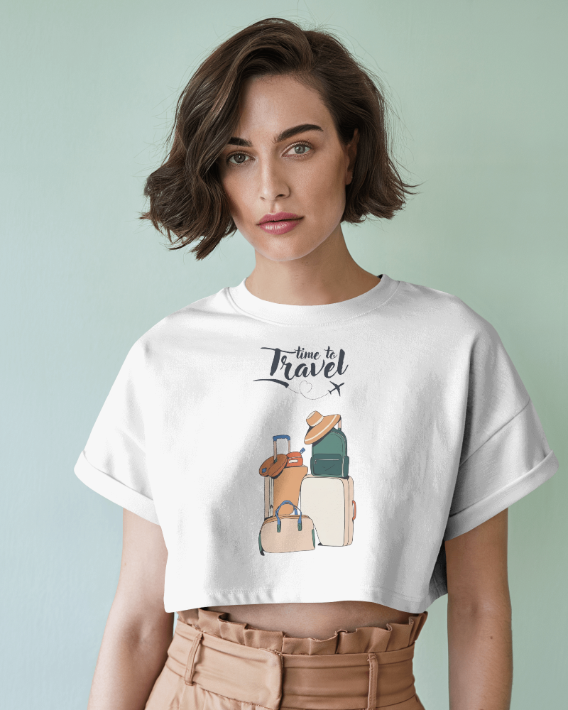 Time to Travel Crop Top