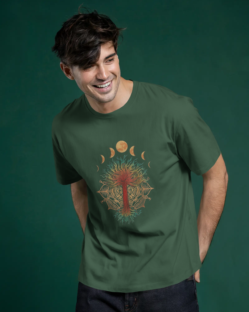 Moon Tree Oversized Classic T-Shirt