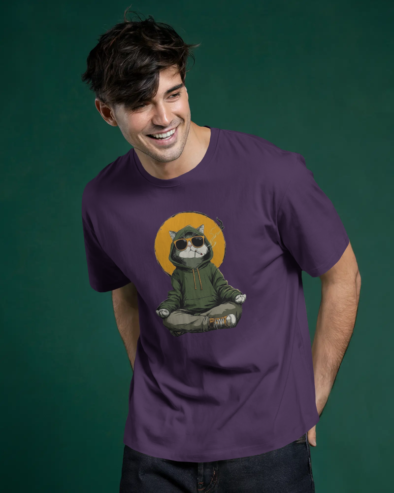 Smokin Cat Oversized T-Shirt